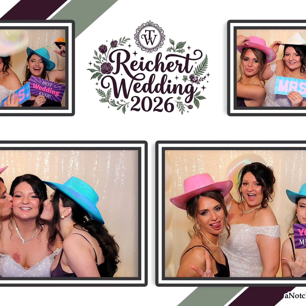 Custom wedding photo booth print